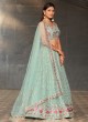 Sky Blue Designer Sequins Embroidered Lehenga Choli